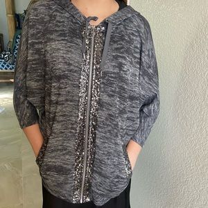 Juicy couture zip up black hoodie